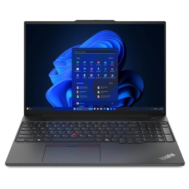 Image of Lenovo ThinkPad E16 Gen 2 Laptop, AMD Ryzen 7 7735HS, 16GB RAM, 512GB SSD, 16" WUXGA IPS, AMD Radeon 680M, Windows 11 Pro 21M50029UK