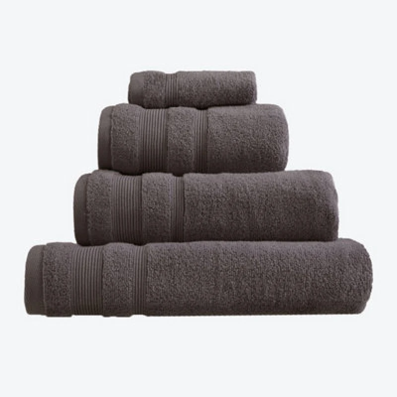 Image of Allure Bath Fashions Luxury Zero Twist Egyptian Cotton Hand Towel - Charcoal Grey