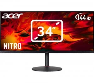 Image of Acer Nitro 34" XV340CKP Quad HD IPS Ultra Wide LED Gaming Monitor