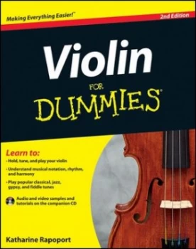 Image of Violin for Dummies by Katharine Rapoport Paperback