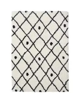 Image of Snug Diamonds Rug - White