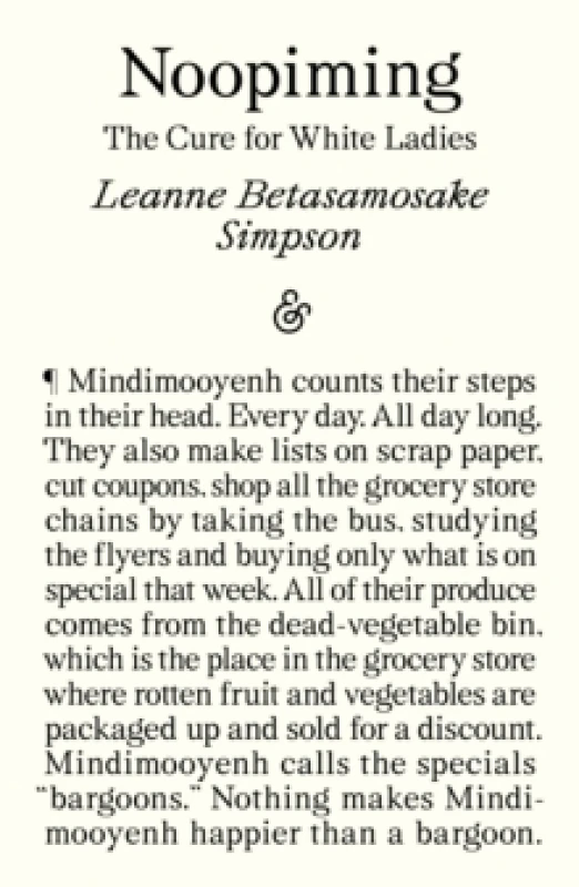 Image of Noopiming : The Cure for White Ladies Paperback / softback