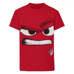 Image of Disney Official Childrens/Kids Inside Out Anger T-Shirt (3-4 Years) (Red)