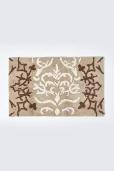 Image of Damask Cotton Bath Mat
