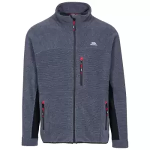 Image of Trespass Mens Jynx Full Zip Fleece Jacket (M) (Navy Stripe)