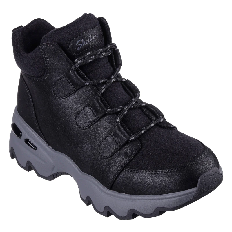 Image of Skechers Womens Biglug Non Waterproof Walking Shoes Black female 2 (35)