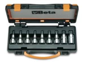 Image of Beta Tools 920TX/C 9pc 1/2" Square Drive Torx Bit Socket Driver Case Set