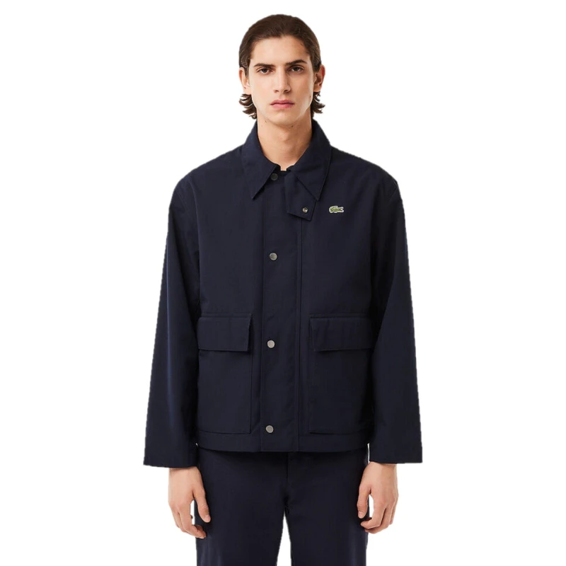 Image of Lacoste Mens Weather Resistant Parka Abysm male XS