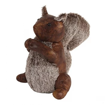 Image of HESTIA Faux Leather Door Stop - Squirrel