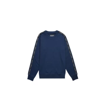 Image of Diesel SMU Taped Sweatshirt - Navy 89D