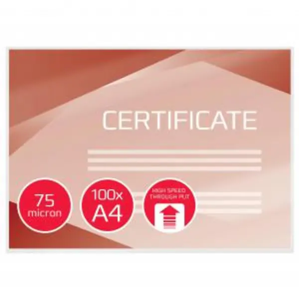 Image of GBC 3747347 HighSpeed Pouch A4 75 micron 33470J GJQ33470J