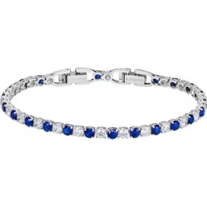 Image of Swarovski Tennis Deluxe Blue and Clear Crystal Bracelet 5506253