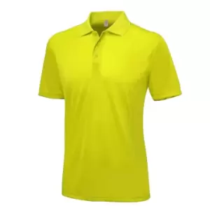Image of AWDis Just Cool Mens Smooth Short Sleeve Polo Shirt (S) (Sun Yellow)