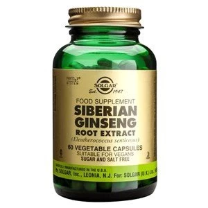 Image of Solgar Siberian Ginseng Root Extract Vegetable Capsules 60 Veg Caps