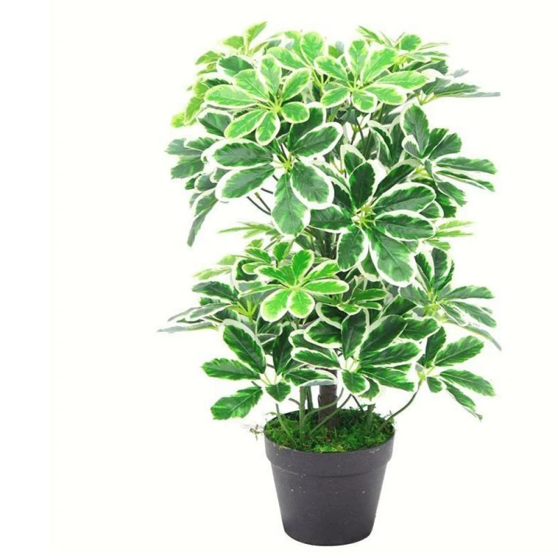 Image of Leaf Artificial Arboricola Plant 55Cm Small Plant, Green 7064-V2AZ