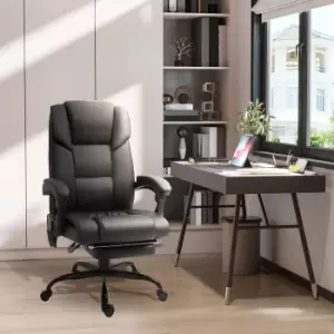 Image of Vinsetto 6 Point PU Leather Massage Chair, black