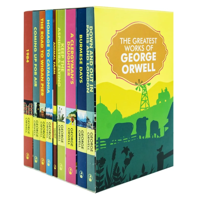 Image of The Greatest Works Of George Orwell 9 Book Set Including 1984 And Animal Farm Featuring Timeless Classics George Orwell Books
