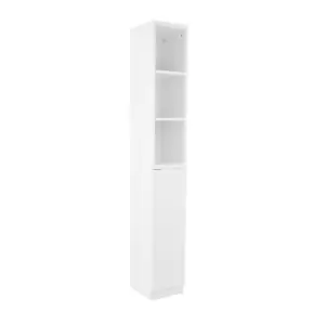 Image of Siena White Tall Cabinet White