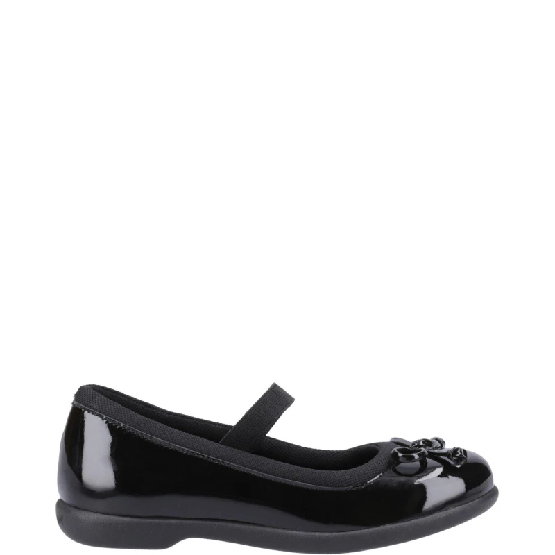 Image of Hush Puppies Betty Patent Junior Shoe Black