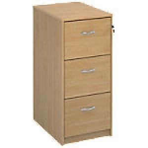 Image of Dams International Filing Cabinet Deluxe Executive Brown 480 x 650 x 1,040 mm
