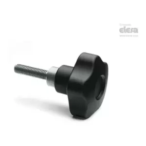 Image of Elesa - vcts-z Safety lobe knobs Technopolymer push action Stainless steel threade