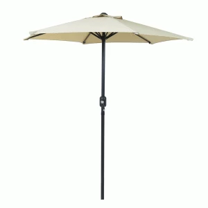 Image of Charles Bentley 2m Market Crank Parasol - Beige