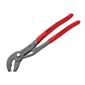 Image of Knipex Spring Hose Clamp Pliers with Locking Device 250mm Capacity 70mm