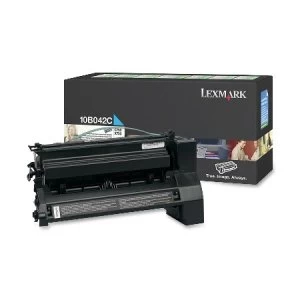 Image of Lexmark 10B042C Cyan Laser Toner Ink Cartridge