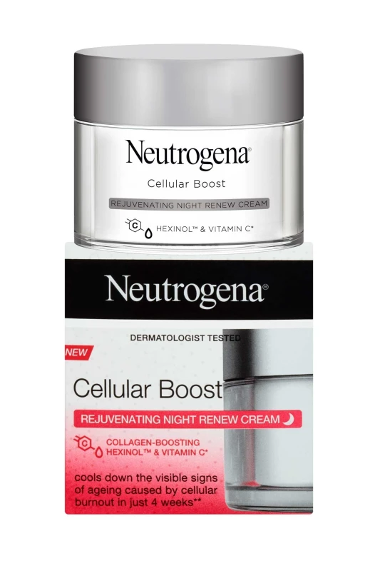 Image of Neutrogena Cellular Boost Rejuvenating Night Renew Cream 50ml White unisex