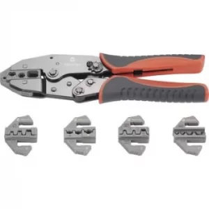 Image of TOOLCRAFT PZ-506 430461 Crimper set 6 Piece Insulated cable lugs, Non-insulated closed end cable lugs, Non-insulated open end cable lugs, D-Sub plugs,