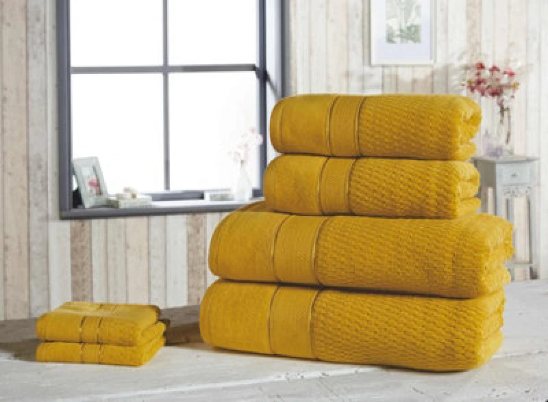 Image of Rapport Home Royal Velvet Pure Cotton Face Towel Ochre