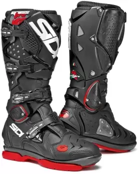 Image of Sidi Crossfire 2 SM Motocross Boots Black White Red