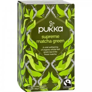 Image of Pukka Green Matcha Ftrade WWF Tea Pk20