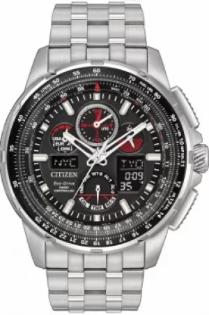 Image of Mens Citizen Skyhawk A-T Alarm Chronograph Radio Controlled Watch JY8050-51E