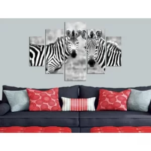 Image of ST083 Multicolor Decorative MDF Painting (5 Pieces)