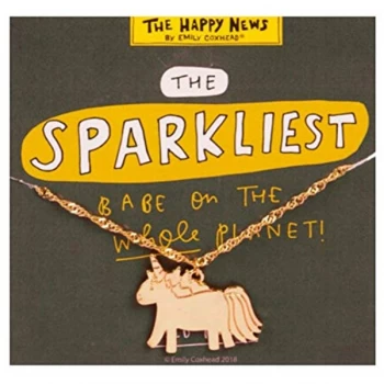 Image of Gold Look Necklace - Sparkliest Unicorn Babe (Pack of 4)