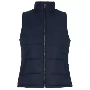 Image of 2786 Womens/Ladies Padded Bodywarmer/Gilet Jacket (XL) (Navy)
