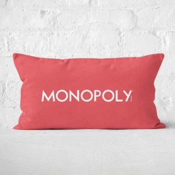 Image of Monopoly Pattern Cushion 30x50cm Rectangular Cushion - 30x50cm - Eco Friendly