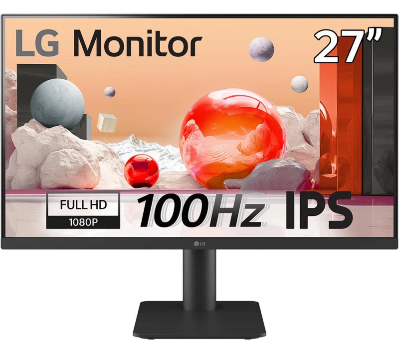 Image of LG 27MS550-B.AEK Full HD 27" IPS LCD Monitor - Black 8806091997869