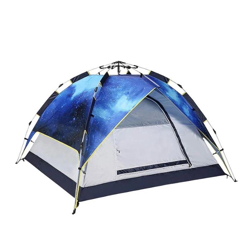 Image of Alivio Camping Tent Waterproof for Beach, Outdoor, traveling in Blue Blue Unisex
