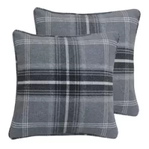 Image of Aviemore Tartan Check Twin Pack Polyester Filled Cushions