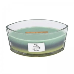 Image of WoodWick Trilogy Woodland Shade Ellipse Candle 453.6g