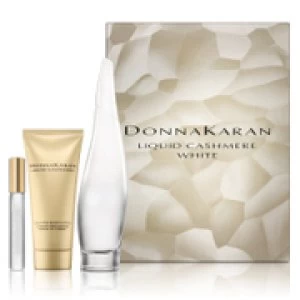 Image of DKNY Cashmere White Eau de Parfum 100ml Body Lotion and 10ml Rollerball Set