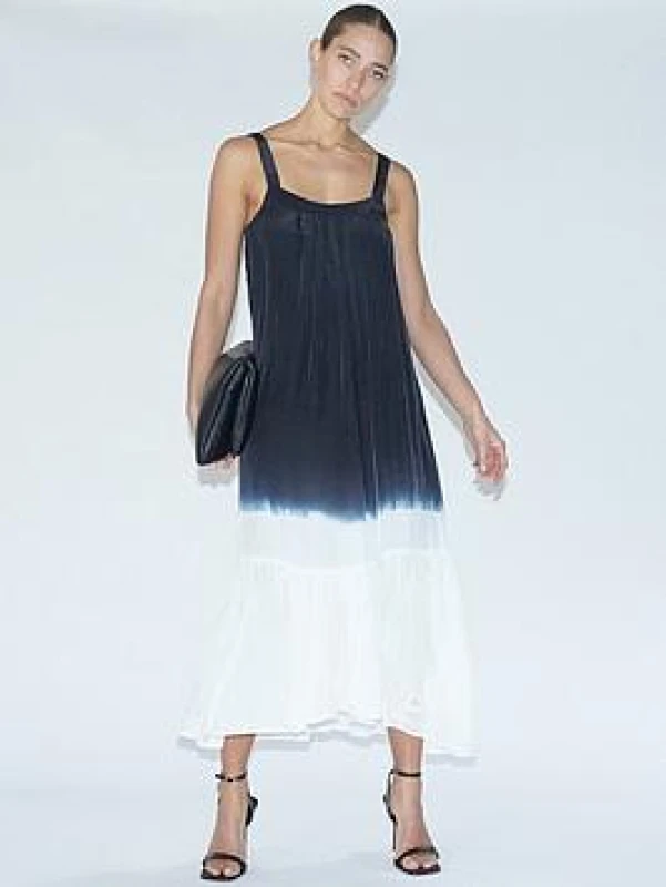 Image of Religion Tide Vegan Silk Maxi Dress Black female