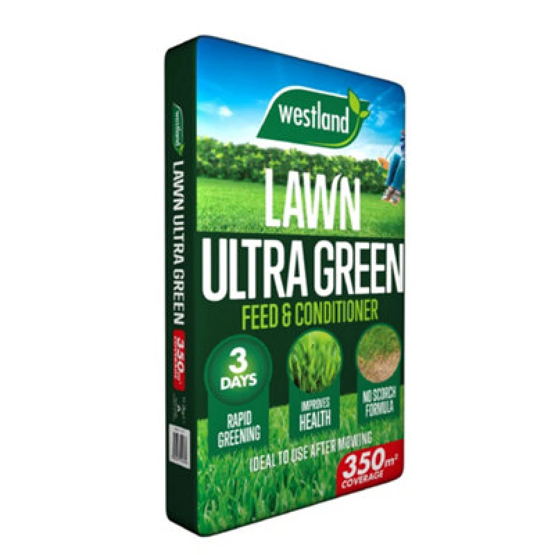 Image of Westland Ultra Green Lawn Fertiliser Granules 350M² 12.25Kg