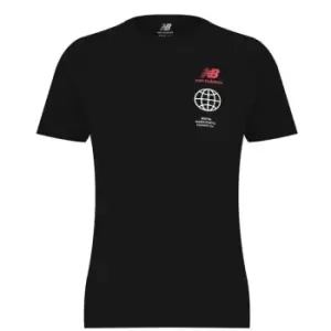Image of New Balance Small Logo T Shirt Mens - Black