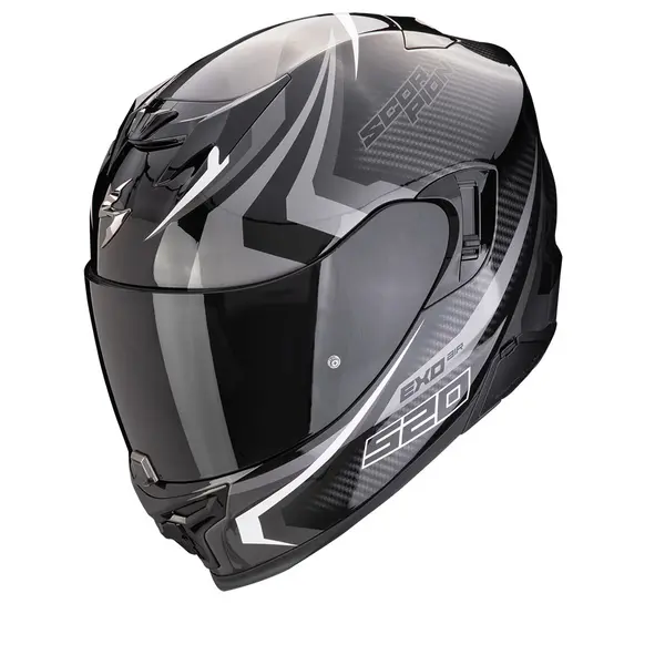 Image of Scorpion EXO-520 Evo Air Terra Black Silver White Full Face Helmet Size M