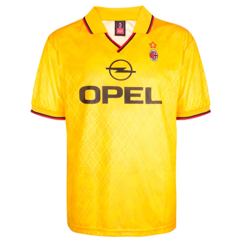 Image of Score Draw AC Milan 1996 Third Retro Football Shirt MILAN96TPYSS-M M Mens Sportswear