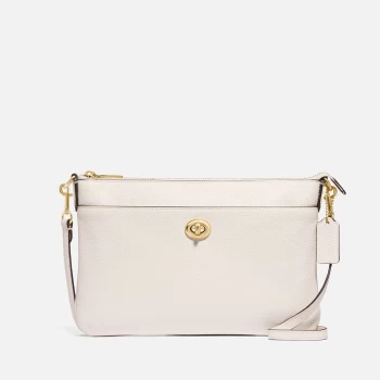 Image of Coach Womens Polished Pebble Polly Cross Body - Chalk