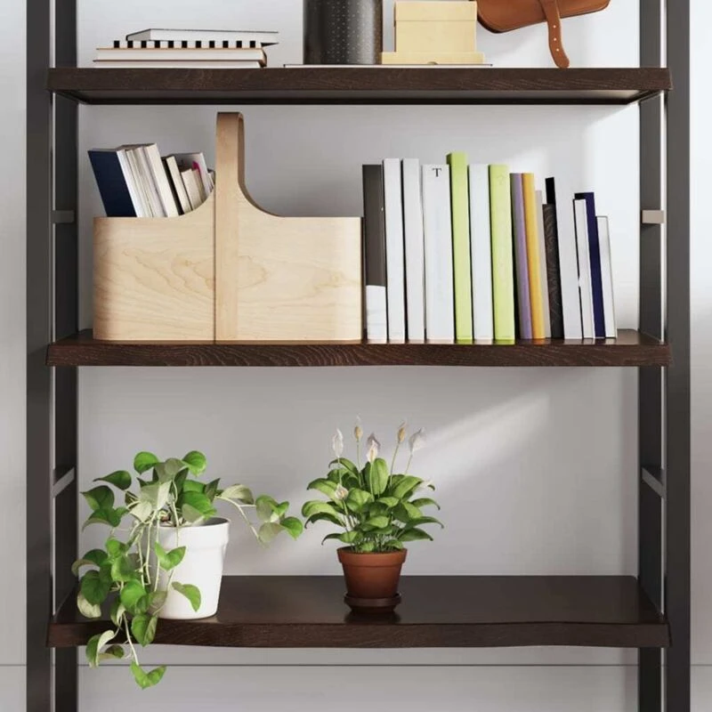 Image of VIDAXL Vidaxl - Wall Shelf Dark Brown 100x50x(2-4) cm Treated Solid Wood Oak 8720845815288
